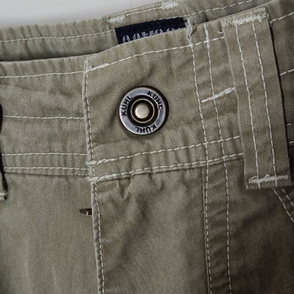Kuhl Mens Pants 30x32 Born In The Mountains Vintage Patinadye Olive Green Hiking - Picture 5 of 16
